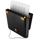 Samsill Trio 3-in-1 Organizer - Binder + Expanding File + File Hanging Clips-black