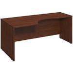 Bush Business Furniture Series C Elite72w X 24 To 36d Left Corner Desk Shell In Hansen Cherry
