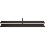 Bbf 72w X 15d Standing Table Desk Shelf Kit - Mocha Cherry