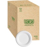 Eco-products Sugarcane Plates, 6", 20pk/ct, White