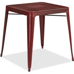 Worksmart Bristow Antique Metal Table In Antique Red (kd)
