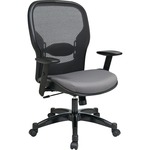 Space Seating Professional Breathable Mesh Back Chair With Fabric Seat
