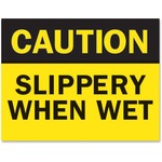 Tarifold Safety Sign Inserts-"caution ... Wet"