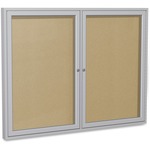 Ghent 2-door Enclosed Outdoor Vinyl Bulletin Board