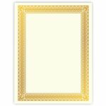 Geographics Gold Foil Certificate