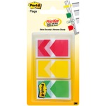 Post-it® Prioritization Flags, 1" Arrow, Red-yellow-green