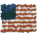 Hygloss American Flag Tissue Craft Kit