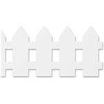 Hygloss White Fence Design Border Strips