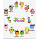 Carson-dellosa Colorful Owls Birthday Bulletin Board Set