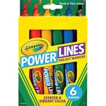 Crayola Power Lines 6-color Project Markers