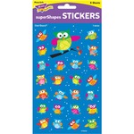 Trend Colored Owl Supershapes Stickers