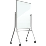 Mooreco Visionary Curve Mobile Magnetic Glass Whiteboard