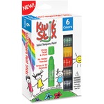 The Pencil Grip Pencil Grip Kwik Stix 6-color Solid Tempera Paint