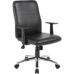 Boss B431-bk Retro Task Chair With Black T-arms