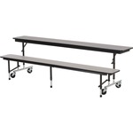 Virco Mtc Series Mobile Convertible Bench Table 96" X 15" Top