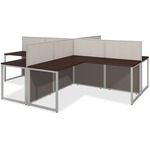 Bush Business Furniture Easy Office 60w 4 Person L Desk Open Office