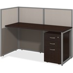 Bbf 60w Straight Desk Open Office With 3 Drawer Mobile Pedestal