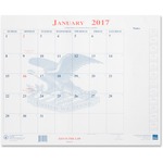 Unicor Fed Blotter Style Monthly Calendar Pad