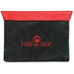 Mmf Fire-block Carrying Case (portfolio) For Document - Red, Black
