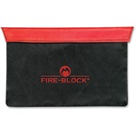 Mmf Fire-block Carrying Case (portfolio) For Money, Document, Passport - Red, Black
