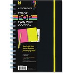 Astrobrights Twin Wire Journal With Black Soft-touch Cover