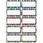 Ashley Zebra Print Dryerase Nameplate Magnet