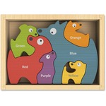 Beginagain Toys Dog Family Bilingual Puzzle