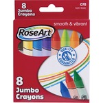 Roseart 8 Jumbo Crayons