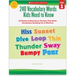 Scholastic Res. Grade 1 Vocabulary 240 Words Book Education Printed Book For Science/social Studies By Kama Einhorn