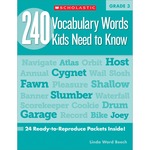 Scholastic Res. Grade 3 Vocabulary 240 Words Book Education Printed Book By Linda Ward Beech
