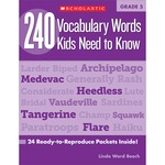 Scholastic Res. Grade 5 Vocabulary 240 Words Book Education Printed Book By Linda Ward Beech - English