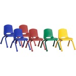 Ecr4kids 10" Stack Chair With Matching Legs, 6 Piece - As