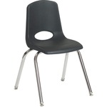 Early Childhood Resources 18" Stack Chair, Chrome Legs With Swivel Glide
