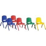 Ecr4kids 10" Stack Chair With Matching Legs, 6 Piece - Asg