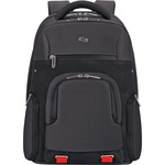 Solo Aegis Carrying Case (backpack) For 15.6" Passport, Notebook, Credit Card, Id Card, Tablet - Black, Red