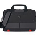 Solo Aegis Carrying Case (briefcase) For 15.6" Notebook, Credit Card, Id Card, Tablet, Ipad - Black, Red