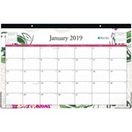 Blue Sky Dahlia Collection Desk Calendar Pad