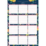 Blue Sky Day Designer Navy Floral Yearly Planner