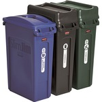 Rubbermaid Slim Jim 3-container Recycling Set