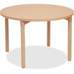 Ecr4kids 22" Leg Round Wood Table
