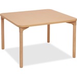 Ecr4kids 26" Leg Square Wood Table