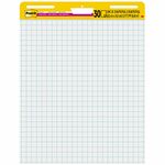 Post-it Self-stick Easel Pads, 25 In X 30 In, White With Faint Grid