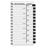 At-a-glance Tabbed Telephone/address Refill