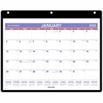 At-a-glance Monthly Desk/wall Calendar With Poly Holder
