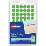 Avery 1/2" Round Color Coding Labels