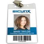 Sicurix Vertical Badge Holder With Clip