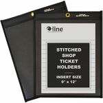 C-line Stitched Shop Ticket Holders With Black Backing