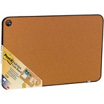 Post-it® Sticky Cork Board, 22" X 36", Black And Gray, Includes Command™ Fasteners
