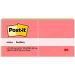 Post-it Notes, 3 In X 3 In, Cape Town Color Collection, Lined