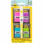Post-it® Flags, 1" Wide, Assorted Bright Colors Value Pack